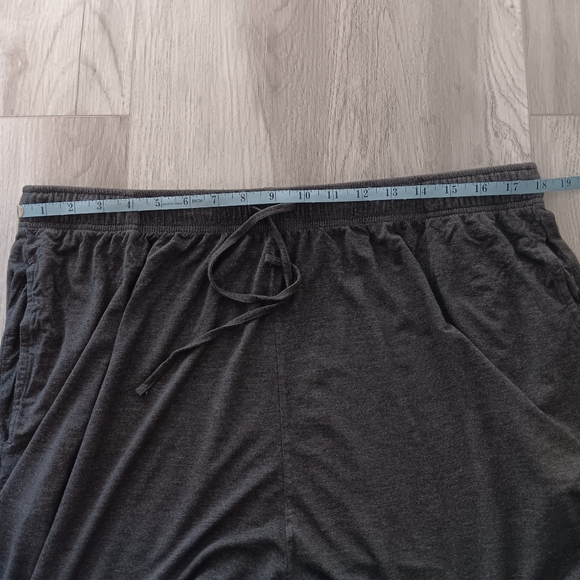 Latuza Pajama Bottoms Shorts Drawstring Elastic Comfy Lounge 9" Inseam Grey XL - Picture 7 of 9